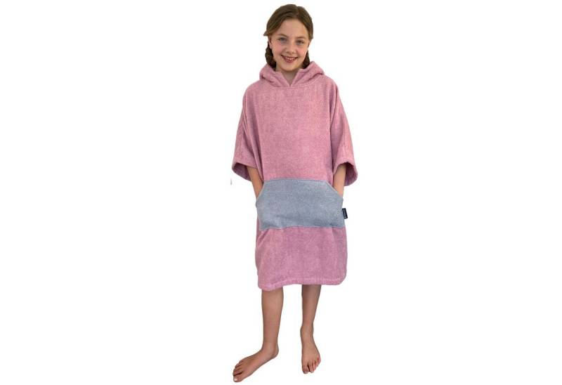 HOMELEVEL Bademantel Kinder Badeponcho aus Baumwolle mit Kapuze - Bademantel unisex, Baumwolle von HOMELEVEL