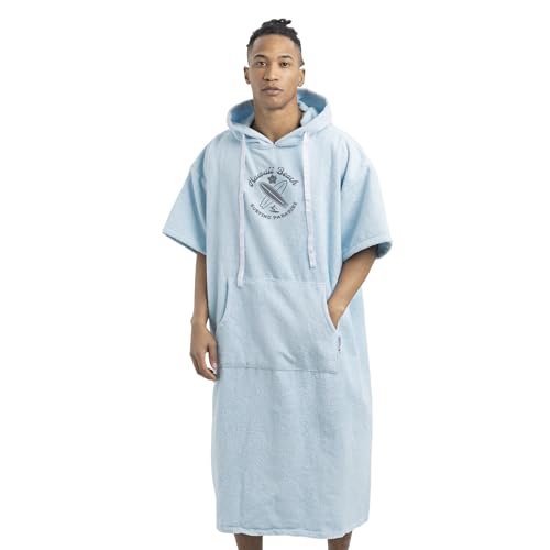 HOMELEVEL Badeponcho Unisex - Surf Poncho aus 100% Baumwolle - Handtuch für Erwachsene - Bademantel für Damen und Herren - Badetuch mit Kapuze von HOMELEVEL