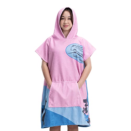 HOMELEVEL Badeponcho für Kinder und Teenager - Poncho Handtuch für Strand Schwimmbad - Surfponcho mit Kapuze - Bademantel für Jungen und Mädchen von HOMELEVEL