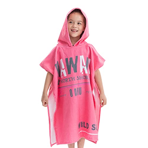 HOMELEVEL Surf und Badeponcho für Kinder - Poncho Handtuch - Badeponcho - Bademantel für Kinder von 8-11 Jahren - Kinder Handtücher von HOMELEVEL