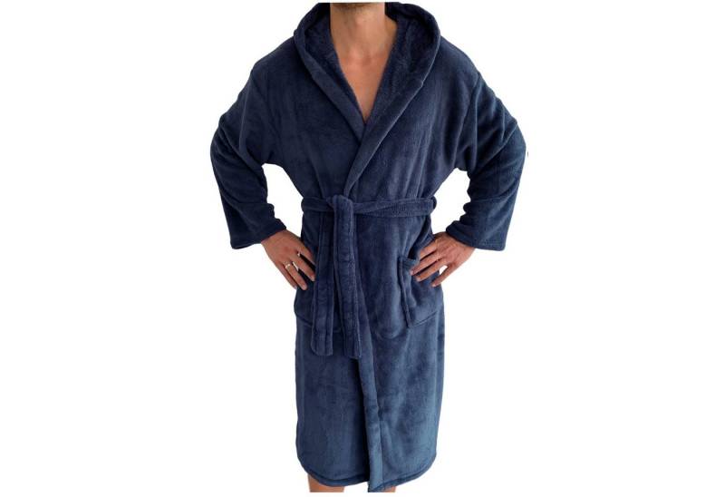 HOMELEVEL Unisex-Bademantel Bademantel Unisex Reise Morgenmantel Mikrofaser, Polyester von HOMELEVEL