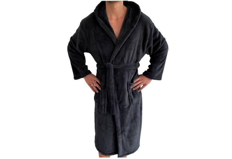 HOMELEVEL Unisex-Bademantel Bademantel Unisex Reise Morgenmantel Mikrofaser, Polyester von HOMELEVEL