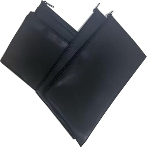 HOMESAN 4 Stück 27,9 x 15,5 cm Geldbeutel, kariert, Geldbeutel mit Reißverschluss, Geldbeutel, Banktasche, Kosmetik, Schwarz, 4Pieces HOMESAN 4 Stück 27,9 x 15,5 cm Geldbeutel, kariert, Geldbeutel mit Reißverschluss, Geldbeutel, Banktasche, Kosmetik, Schwarz, 4Pieces von HOMESAN