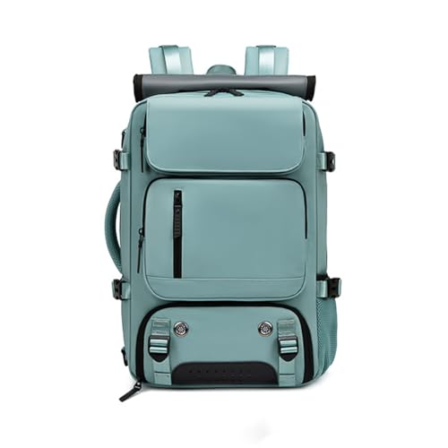 HOMHOLDON Großer Reiserucksack,Carry-On Rucksack Wasserbeständige Wochenendtasche Gepäcktasche für Männer und Frauen(Blau) von HOMHOLDON