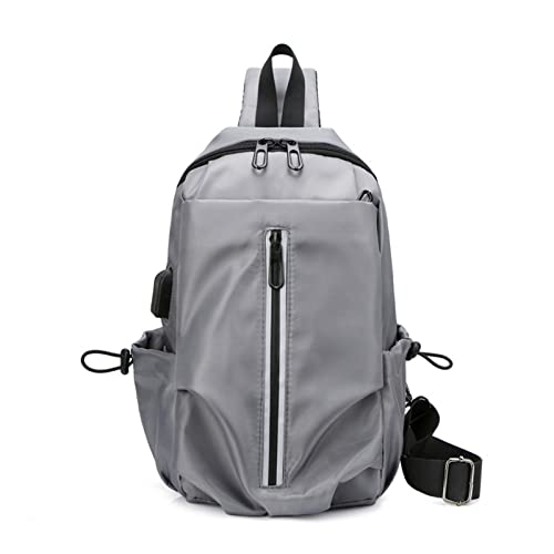 HOMHOLDON Umhängetasche für Damen und Herren,Brusttasche,Schulterrucksack,Wasserdichter Umhängetasche,Wander-Tagesrucksack(Grau) von HOMHOLDON