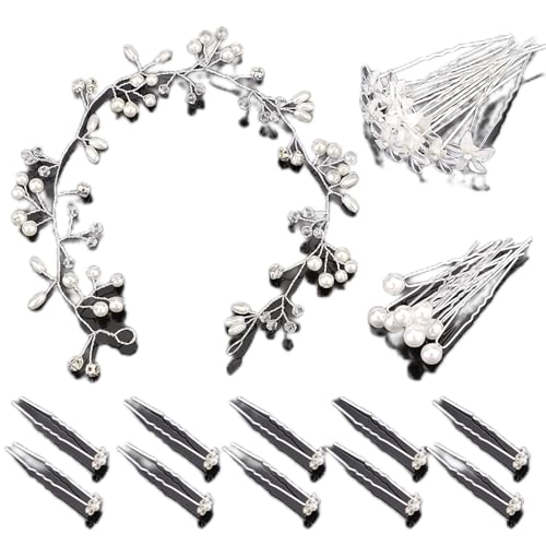 30 Stk Kristallblume Haarnadel und 1 Perlkristall Stirnband, Hochzeit Haarnadeln mit Perlen und Blume, Braut Haarnadeln U-förmige Haarnadeln Hochzeit, Haarschmuck Hochzeit Set für Frauen Mädchen 30 Stk Kristallblume Haarnadel und 1 Perlkristall Stirnband, Hochzeit Haarnadeln mit Perlen und Blume, Braut Haarnadeln U-förmige Haarnadeln Hochzeit, Haarschmuck Hochzeit Set für Frauen Mädchen von HOMHPLFE