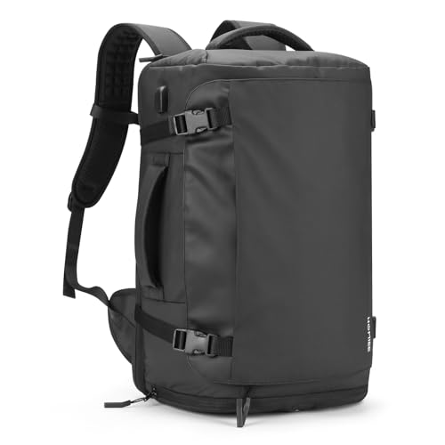 HOMIEE Reiserucksack 40L Großer Rucksack Herren Wasserdicht 15.6-17.3 Zoll Laptoprucksack Handgepäck Kabinenrucksack Daypack mit schuhfach für Reise Weekender Trip Wandern Camping von HOMIEE