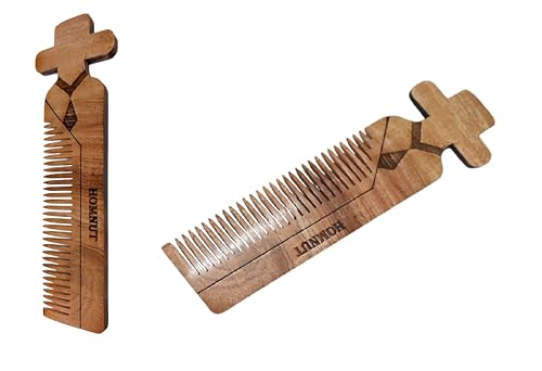 HOMNUT King Style Taschenkamm für Herren, gravierter natürlicher Teakholzkamm für das Haar, Gentlemen Kamm, 16,2 x 3,2 cm, perfekt für Männer HOMNUT King Style Taschenkamm für Herren, gravierter natürlicher Teakholzkamm für das Haar, Gentlemen Kamm, 16,2 x 3,2 cm, perfekt für Männer von HOMNUT