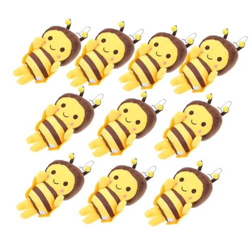 HOMOBABE 10 Stück Plüsch Bienen Anhänger Teilig Süße Schlüsselanhänger für Taschen Rucksäcke Leicht und Tragbar für Freunde und Familie Dekorative Bienen Charms HOMOBABE 10 Stück Plüsch Bienen Anhänger Teilig Süße Schlüsselanhänger für Taschen Rucksäcke Leicht und Tragbar für Freunde und Familie Dekorative Bienen Charms von HOMOBABE