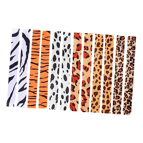HOMOBABE 12 Stück Teiliges Leopardenmuster Schlagarmband Tiermuster Partyarmbänder für Schulfeiern und Besondere Anlässe Einfach zu Tragen und Dekorativ von HOMOBABE