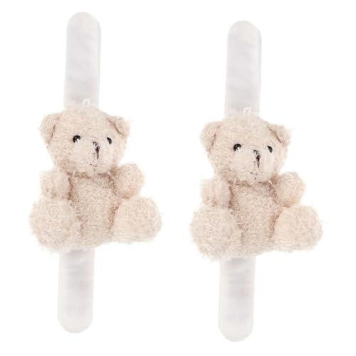 HOMOBABE 2 Stück Plüsch Schlagarmbänder für Lustige Tierarmbänder für Themenpartys Geburtstagsfeiern und Mehr Bequeme und Leichte Handgelenkspielzeuge von HOMOBABE