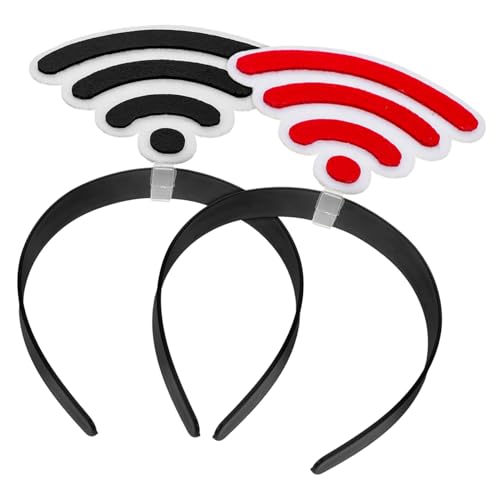 HOMOBABE 2 Stücke Wlan Stirnband für Valentinstag Party Zubehör Neuheit Haarreif für Fotoautomaten Requisiten Halloween Party Favor von HOMOBABE