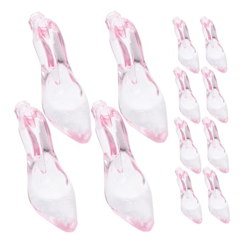 HOMOBABE 24stücke Acryl Mini High Heel Schuh Anhänger Für Weihnachtsbaum Hänge Dekoration Party Zubehör Schuhdeko Schmuck Für Stöckelschuhe Acryl Hänge Ornament Für Feiertags Party von HOMOBABE