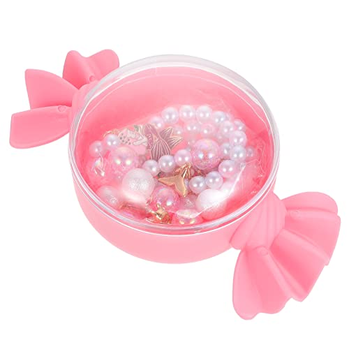 HOMOBABE 4 Stück Teiliges Set Mädchen Meerjungfrau Schmuckset mit Bunten Perlen Halskette Armband und Ring für Partys und Besondere Anlässe von HOMOBABE