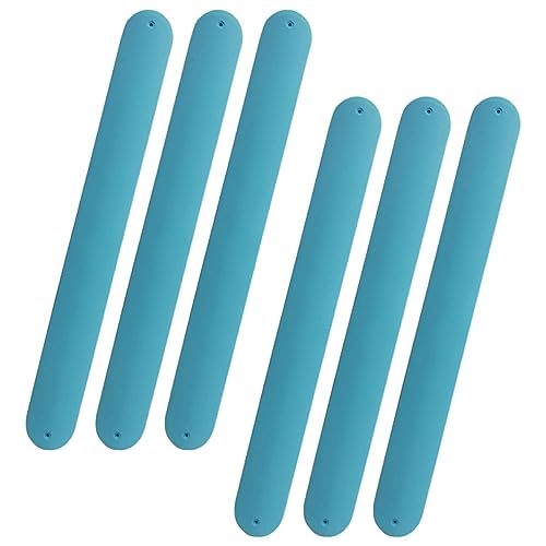 HOMOBABE 6stücke Sechsteilige Silikon Slap Armbänder Für Junge Mädchen Und Erwachsene Bunte Schnapp-armbänder Diy Kreative Aktivitäten Für Partys Geburtstagsgeschenke Und Kreative Projekte von HOMOBABE