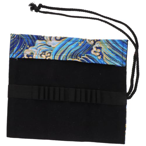 HOMOBABE Premium Rollmäppchen Stifterolle aus Baumwoll Leinen mit Fächern Großer Kapazität Stifteaufbewahrung für Buntstifte und Gelstifte Tragbarer Federmäppchen Organizer für Erwachsene von HOMOBABE