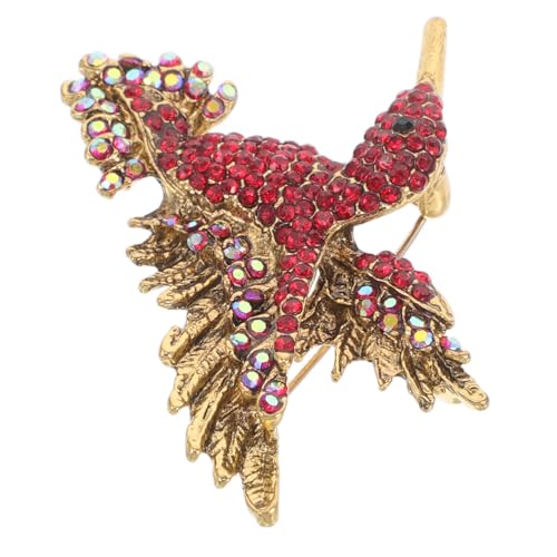 HOMOBABE Rhinestone Hummingbird Brosche für Frauen Elegante Vogel Anstecknadel Schmuck Vielseitiges Accessoire für Formelle und Anlässe als für Familie und Freunde Tierbrosche mit von HOMOBABE