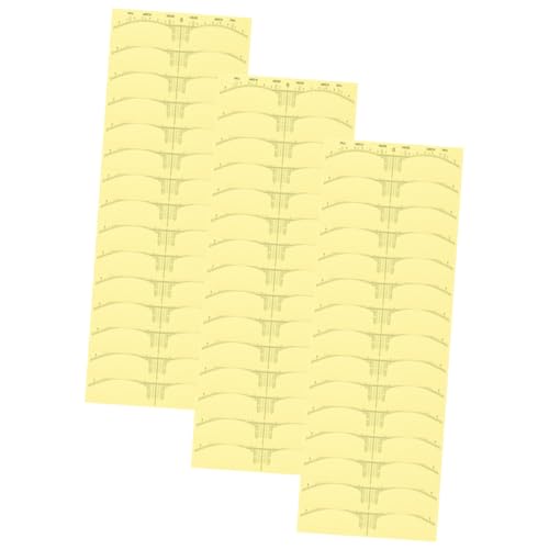 HOMOCONO 100 Stück Augenbrauen Lineal Aufkleber Einweg Augenbrauenformer für Microblading Präzise Augenbrauenpositionierung Make Up Tool für von HOMOCONO