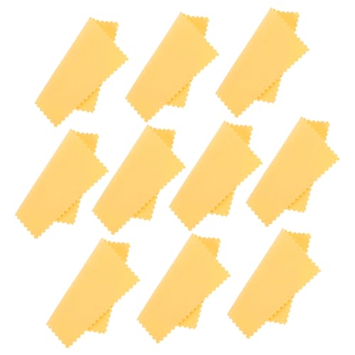 HOMOCONO 10stücke Schmuckreinigungstücher Für Silber Gold Messing Uhren Besteck Ringe Poliert Schmuck Und Entfernt Anlauffarben Und Schmutz von HOMOCONO