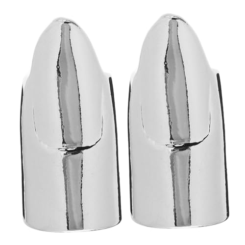 HOMOCONO 2stücke Metall Fingernagelspitzen Fingerringe Eleganter Fingernagelschmuck Für Frauen Zum Öffnen Von Nagelringen Für Maniküre Und Vintage Party Looks von HOMOCONO