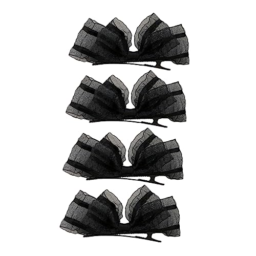 HOMOCONO 4 Stück Lace Bow Haarspangen Teilig Kreative Haarklammern für Hochzeiten Partys für Haartypen von HOMOCONO