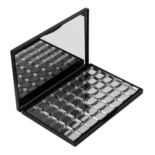 HOMOCONO 48stücke Leere Magnetische Makeup-palette Nachfüllbare Eyeshadow-box Mit Spiegel Mit Metallpfannen Für Diy Kosmetik Zur Aufbewahrung Von Blush Und Lippenstift von HOMOCONO