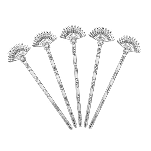 HOMOCONO 5 Stück Retro Haarnadeln aus Legierung Teiliges für Damen Chinesische Haarstäbchen Eleganter Haarschmuck für Mädchen Antiker Stil für von HOMOCONO