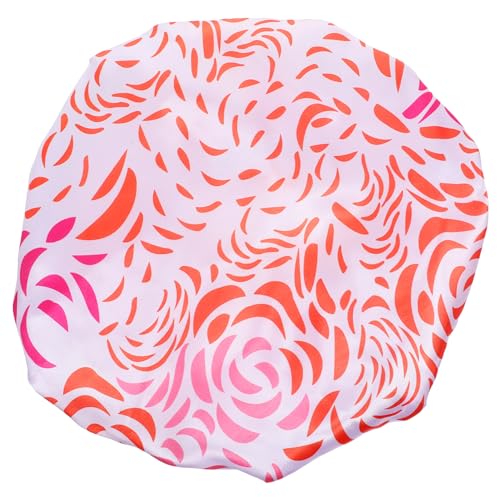 HOMOCONO Extra Große Duschhaube Satin-duschhaube Doppellagige Für Damen Mit Langem Haar Wiederverwendbar Bequem Zum Duschen Baden Und von HOMOCONO