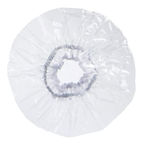 HOMOCONO Wasserdichte Duschhaube Für Lange Ultra-transparente Badekappe Wiederverwendbar Und Langlebig Für Damen Und Schützt Beim Duschen Und Waschen Gesichts von HOMOCONO