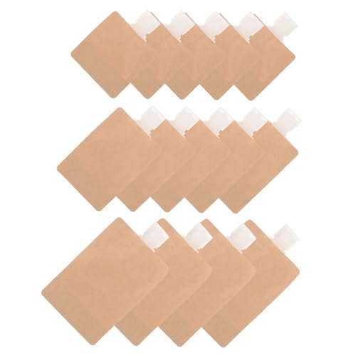 HOMOCONO Tragbare Reiseflüssigkeit Make-up-verpackungstasche 15 Stück Nachfüllbare Quetschbeutel Kulturbeutel Schreibpapier von HOMOCONO