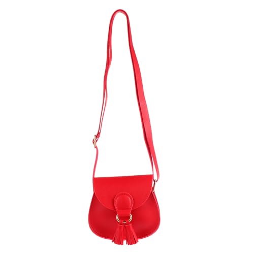 HOMOCONO Umhängetasche mit Quasten Mini Süße Prinzessin Schultertasche Wasserabweisend Modisch und Praktisch für Mädchen für Alltag und Freizeit von HOMOCONO