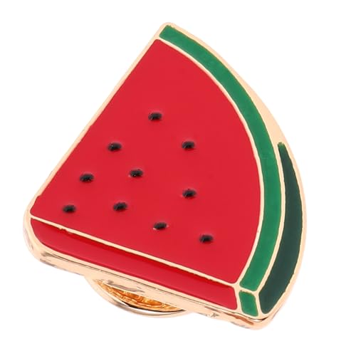 HOMOCONO Wassermelonen-brosche Obst-etikett Stilvolle Brosche Für Damen Pullover Schal Cardigan Clip Retro Design von HOMOCONO