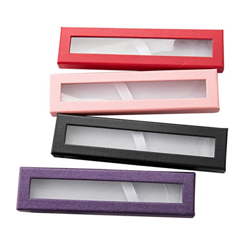 HOMSFOU 4stücke Pack Papier Leere Stift Verpackung Box Dekorative Öffnung Fenster Papier Stift Box HOMSFOU 4stücke Pack Papier Leere Stift Verpackung Box Dekorative Öffnung Fenster Papier Stift Box von HOMSFOU