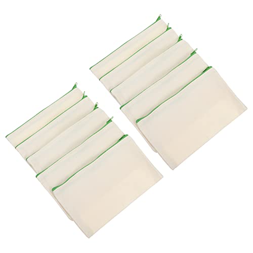 HOMSFOU 1 Satz Teiliges Leere Canvas Federmäppchen Mit Reißverschluss Für DIY Praktische Kosmetiktaschen Für Schule Reisen Und Bastelprojekte Zufällige 10 Stück von HOMSFOU