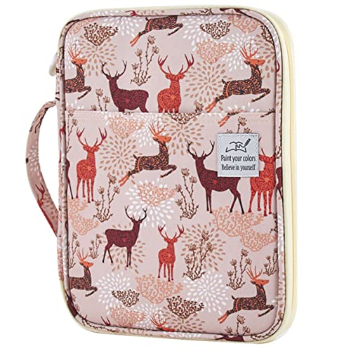 HOMSFOU 1 Stück Aufbewahrungstasche für Stifte großes Federmäppchen Multifunktionsstiftfall Kunst Kapazität Etui Beutelbeutel zeichnen Hochwertiges Oxford-Tuch Zufällige Farbe von HOMSFOU