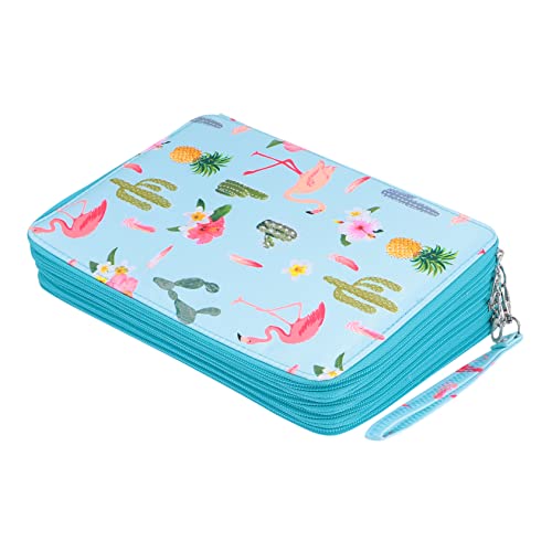 HOMSFOU Bleistift Tasche für Künstler Große Kapazität Federmäppchen 200 Fächer PU Leder Organizer für Zeichenstifte Marker Stifte von HOMSFOU