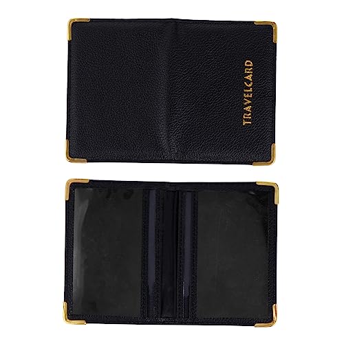 HOMSFOU 1 Stück ID-Fall Slot dünn schlank Kartenabdeckungen sicher scheckkarten-etui Card Sleeves ausweismäppchen Ausweistasche reisegeldbörse Brieftasche Kredithülle Halter Plastik Black von HOMSFOU