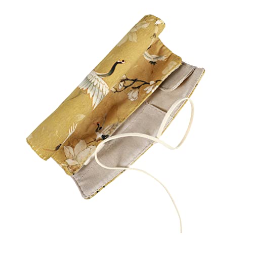 HOMSFOU 1 Stück Rollstifthalter Bleistiftbeutel Im Antiken Stil Reisetasche Ansehen Federmäppchen Bleistifthalter Polyester Gelb HOMSFOU 1 Stück Rollstifthalter Bleistiftbeutel Im Antiken Stil Reisetasche Ansehen Federmäppchen Bleistifthalter Polyester Gelb von HOMSFOU