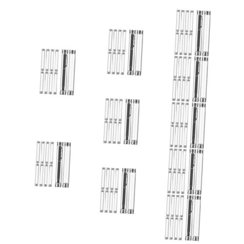 HOMSFOU 10 Sätze Zylindrische Stiftbox Einzelner Stift Stiftaufbewahrungsröhrchen Federmäppchen Aufbewahrungshüllen Für Einzelne Stifte Behälter Zur Präsentation Von Stiften 10 Stück * 10 von HOMSFOU