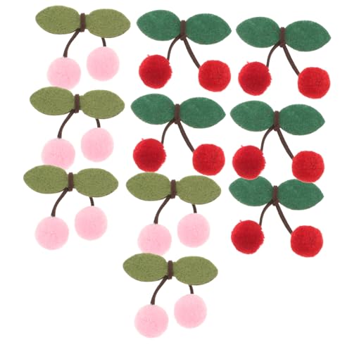 HOMSFOU 10 Stück Kirsch haars Klammer Haarspange mit Kirschschleife Haarspange in Kirschform Haarspangen mit Kugelbommel Kirschhaarzubehör Kirschhaarspangen Garn HOMSFOU 10 Stück Kirsch haars Klammer Haarspange mit Kirschschleife Haarspange in Kirschform Haarspangen mit Kugelbommel Kirschhaarzubehör Kirschhaarspangen Garn von HOMSFOU