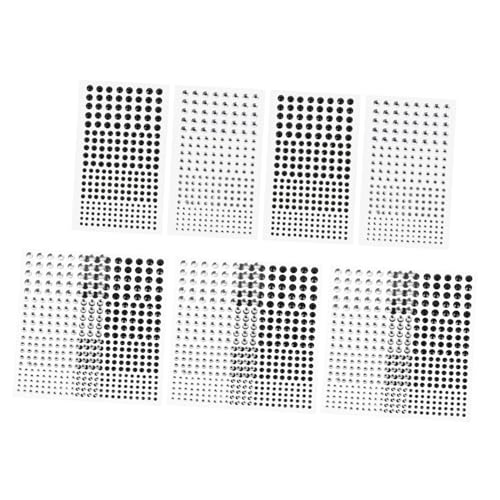HOMSFOU 10 Stück Strassdekoration gesicht strass aufkleber klobig Rosa Gesichts- Edelsteine Körper-Strass-Aufkleber Augen-Edelstein-Aufkleber Make -up -Strasssteine Acryl von HOMSFOU