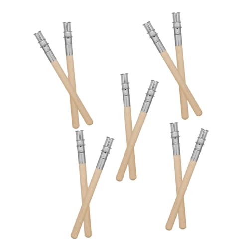 HOMSFOU 10 Stück Teiliges Edelstahl Augenbrauenstift Verlängerer Bleistifthalter Leicht und Tragbar für Kurze Stifte Praktisch und Einfach zu Verwenden von HOMSFOU