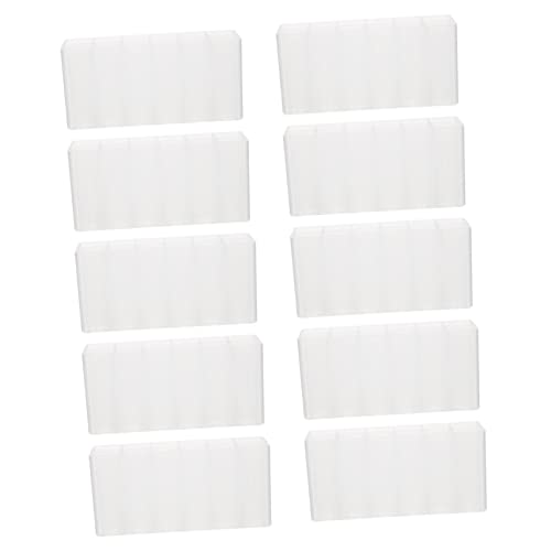 HOMSFOU 10 Stück Teiliges Stifthalter mit Fächern Stift Organizer für Schreibtisch Langlebig Rostfrei Vielseitig für Marker Kosmetik und Bürobedarf Weiße Aufbewahrungsbox von HOMSFOU