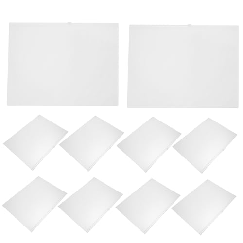 HOMSFOU 10 Stück Teiliges Wasserdichter und Staubdichter Reißverschluss Stiftbeutel Große Kapazität Dekorative Schreibwarenaufbewahrung Transparentes Format für Schüler und Künstler von HOMSFOU