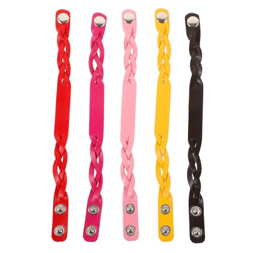 HOMSFOU 10 Stück Verstellbare Woven Armbänder für DIY Schmuck Handgefertigte Freundschaftsarmbänder Snap Button Design für Modebewusste von HOMSFOU
