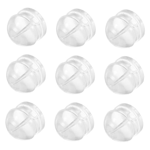 HOMSFOU 100stücke Silikon-ohrringverschlüsse Für Ohrstecker Ersatz-ohrringverschlüsse Verschließbarer Ohrlochverschluss Ohrringzubehör Für Damen Und Herren von HOMSFOU