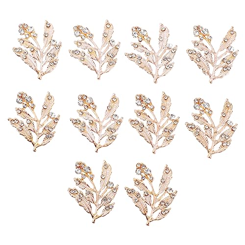 HOMSFOU 10stücke Legierung Charms Mädchen Kopfschmuck Zubehör Diy Haarstab Accessoires Retro Dekoration von HOMSFOU