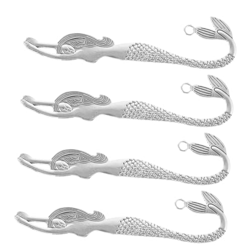 HOMSFOU 10stücke Metall Meerjungfrau Charms Für Haarnadel DIY Bastelbedarf Haar Stick Machen Material Für Frauen Als Oder Dekoration von HOMSFOU