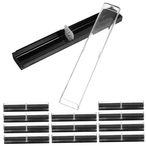 HOMSFOU 12 Stück Halbdurchsichtige Stiftboxen Leere Kugelschreiber und Bleistift Aufbewahrungsboxen und Stift Displays Tragbar für Schule von HOMSFOU