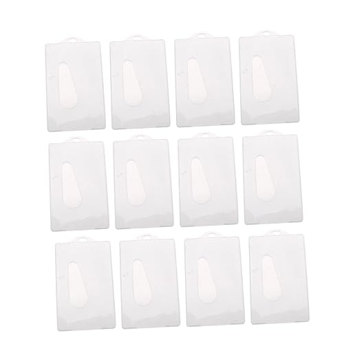 HOMSFOU 12 Stück Id Schutz Hülle mit Lochöffnung Frostig Transparent Robuste Kunststoffqualität für Bus und Bankkarten Weiß für Organisation Ihrer Karten von HOMSFOU